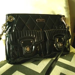 COACH patent leather crossbody bag